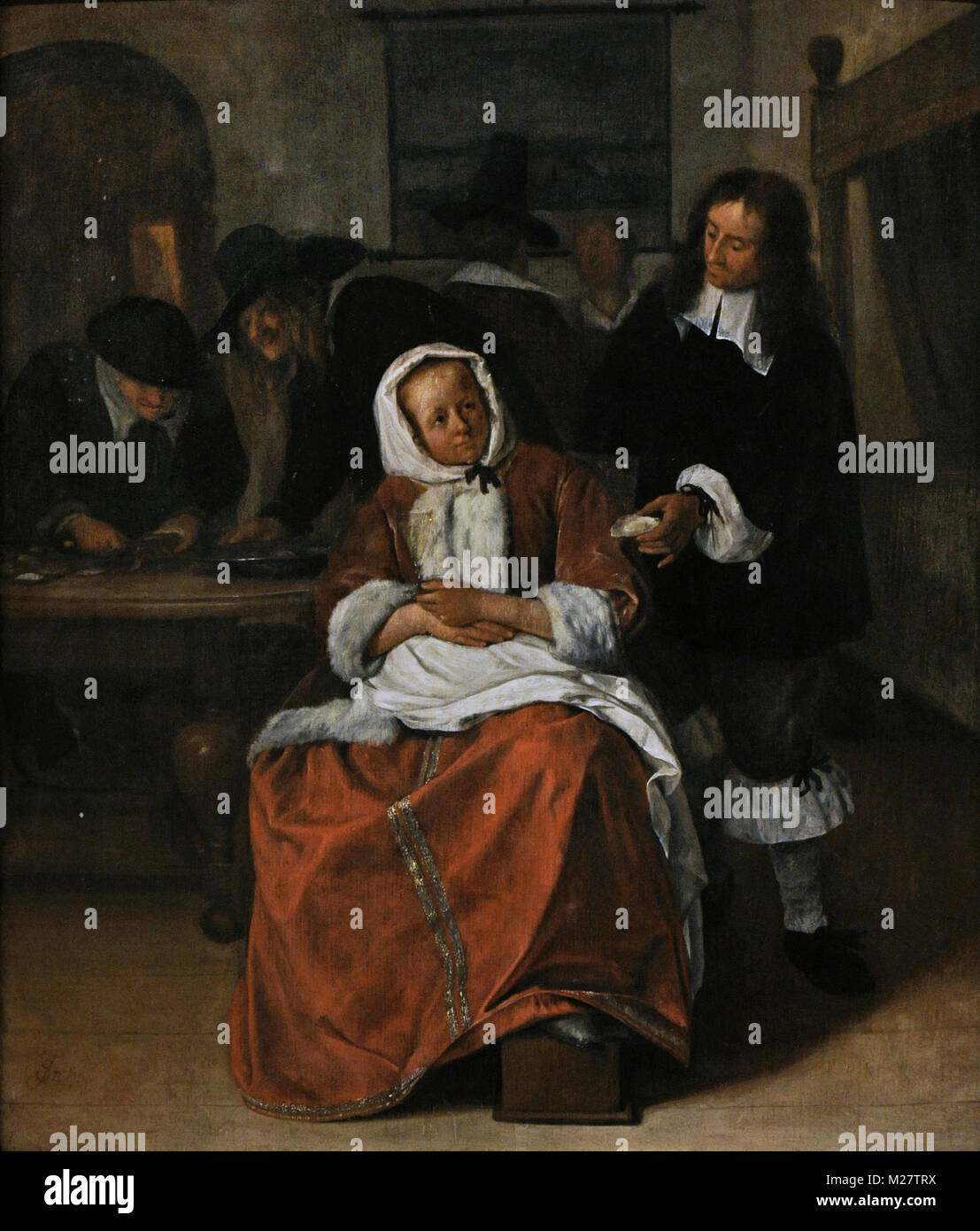 Havickszoon Jan Steen (1626-1679). Peintre hollandais. Une fête sur les huîtres, 1660-1665. Galerie nationale. Oslo. La Norvège. Banque D'Images