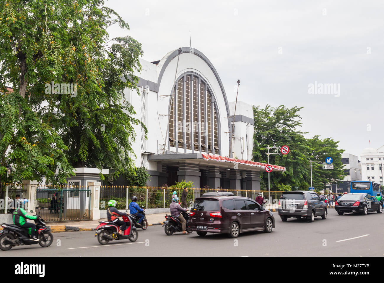 La gare de Kota Jakarta, Jakarta, Indonésie Banque D'Images