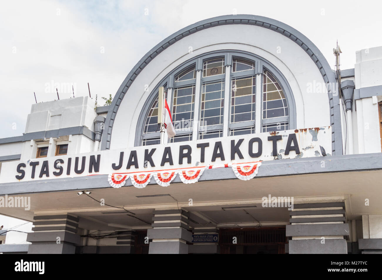 La gare de Kota Jakarta, Jakarta, Indonésie Banque D'Images