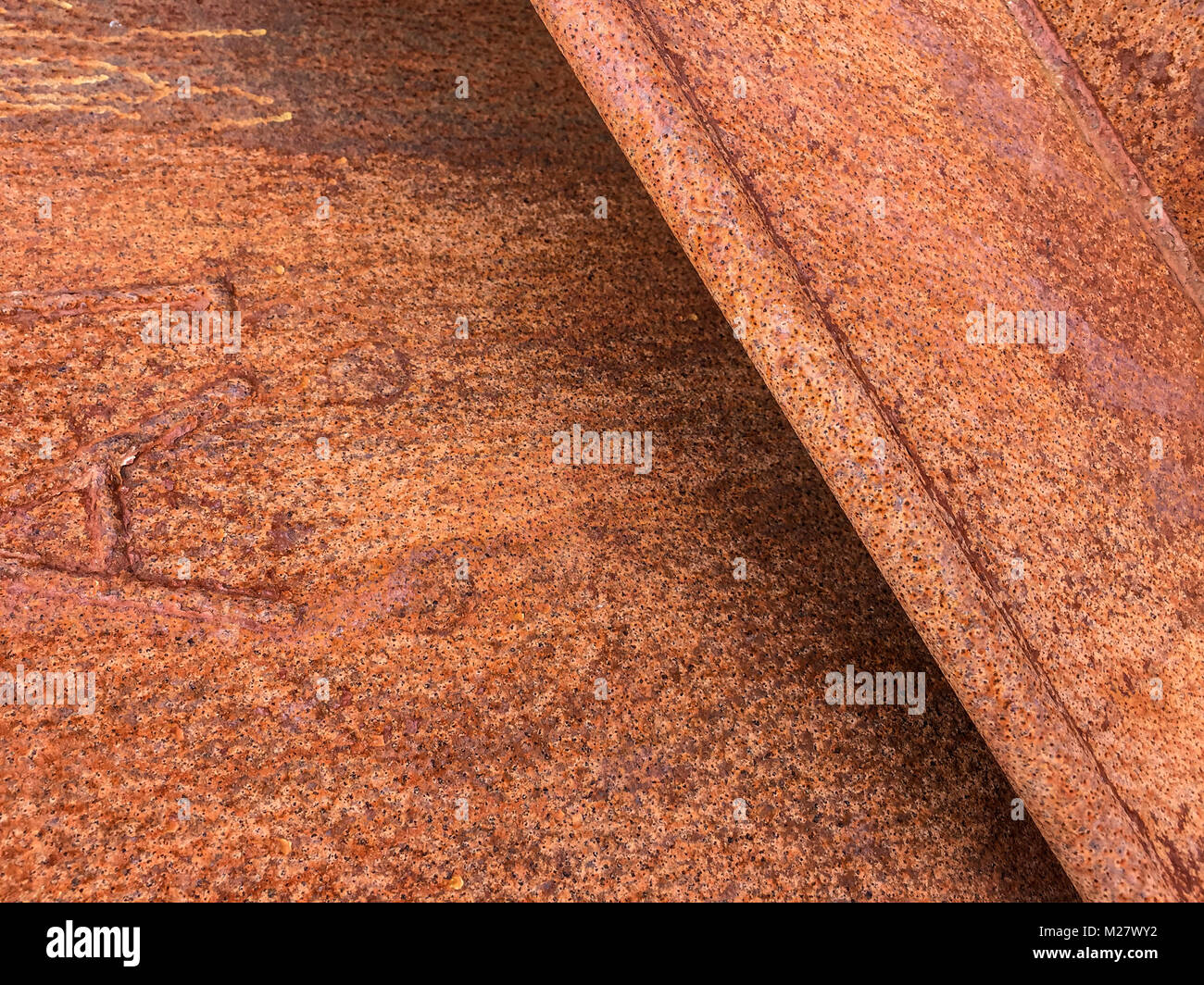 Full Frame shot of rusty metal texture. Banque D'Images