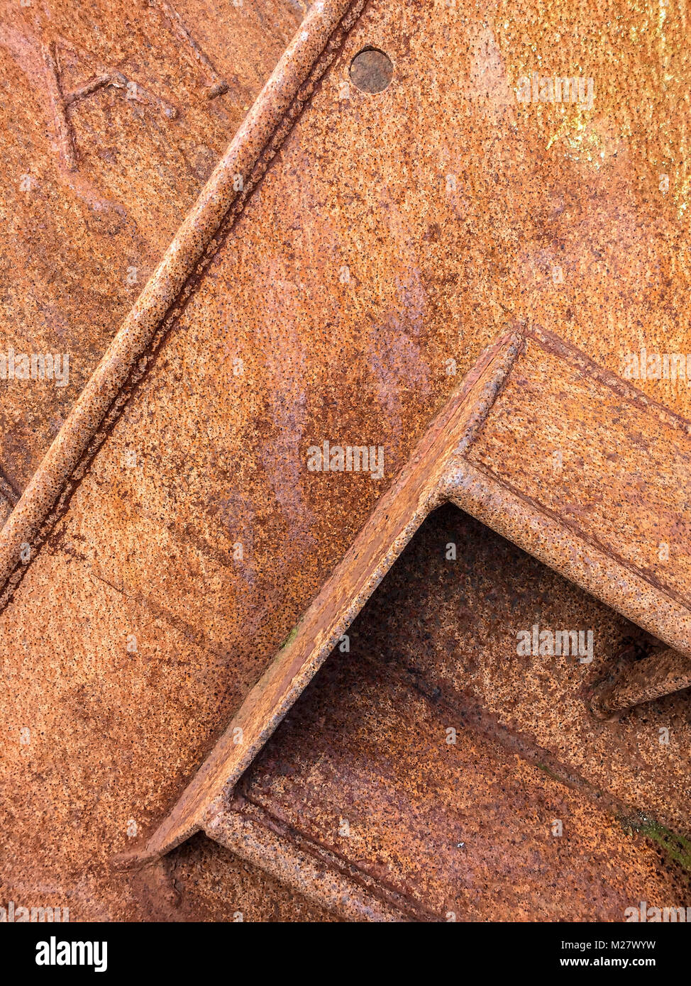 Full Frame shot of rusty metal texture. Banque D'Images