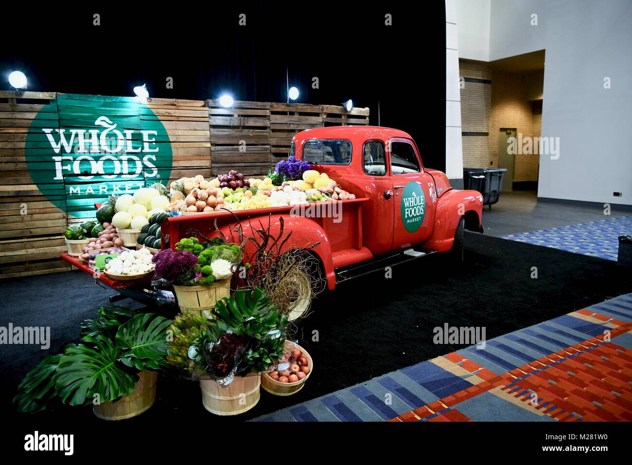 Les aliments entiers afficher au Walter E. Washington Convention Centre, dans le salon de l'Auto de Washington 2018 Washington DC, USA Banque D'Images