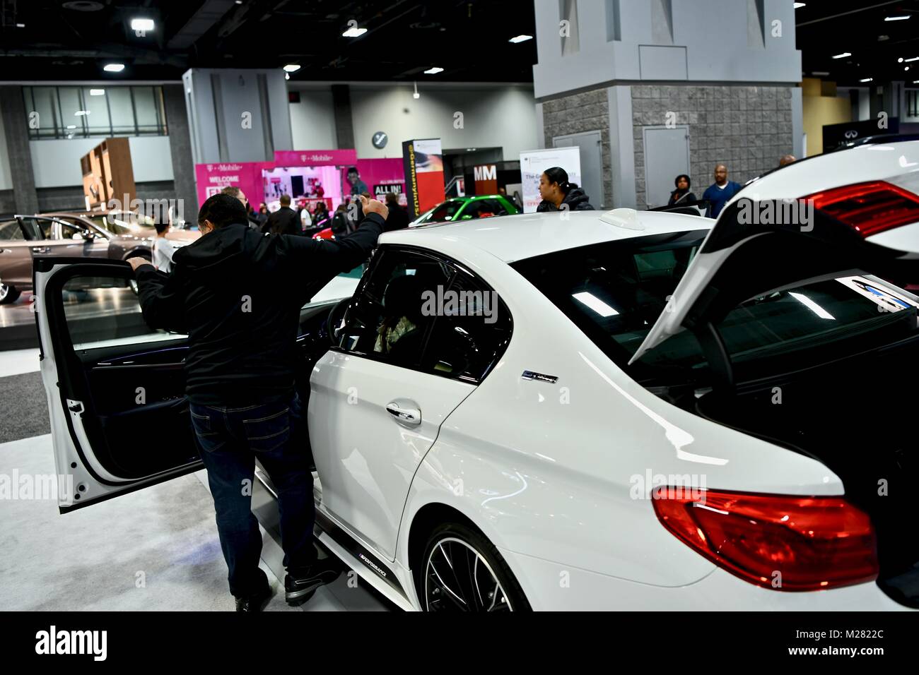 Voiture Lexus affiche en 2018 Salon de l'Auto de Washington, Washington DC, USA Banque D'Images