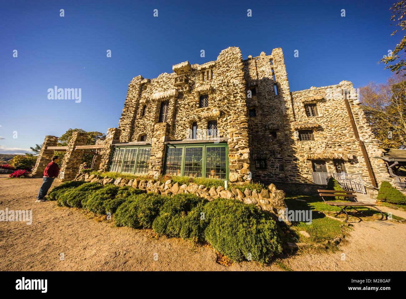 Parc d'état de Gillette Castle _ East Haddam, Connecticut, USA Banque D'Images