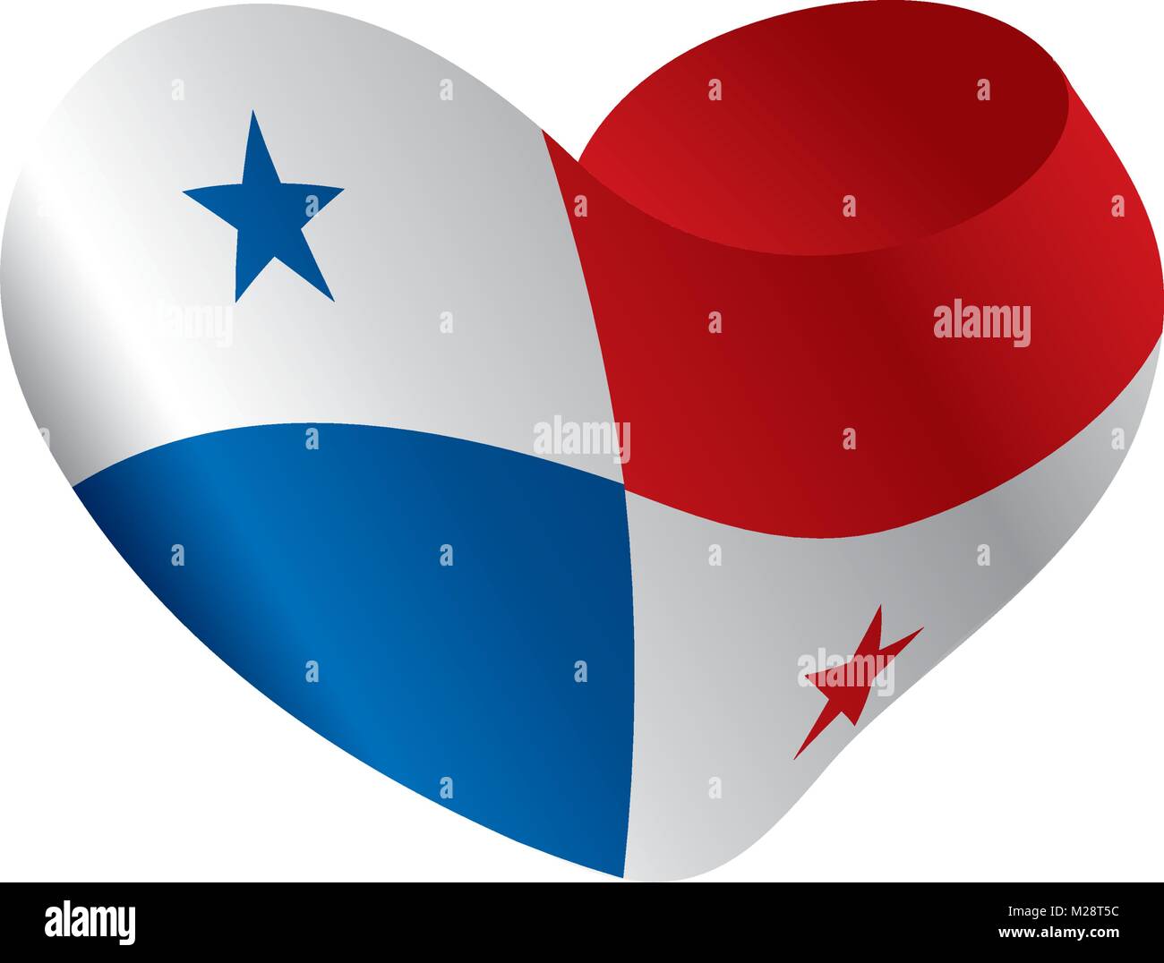 Drapeau Panama, vector illustration Illustration de Vecteur