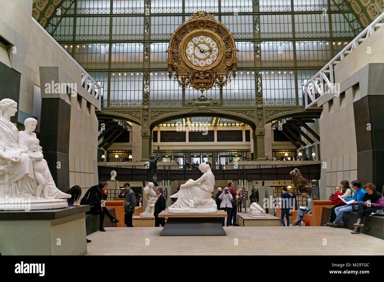 Le Musée d'Orsay à Paris, consacrée à la 19e siècle, l'art est installé dans une ancienne gare. 10 janvier 2018 Banque D'Images