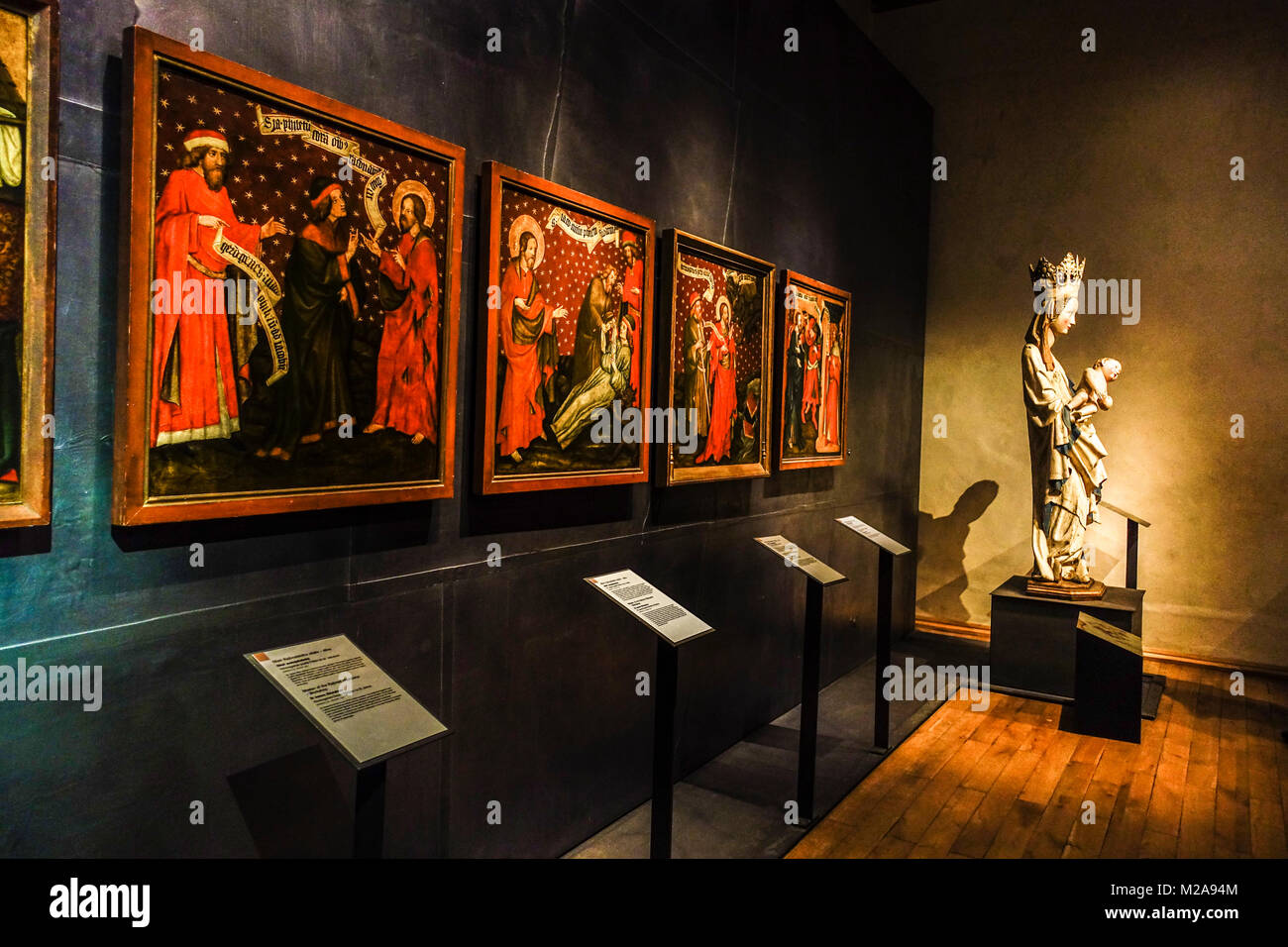 Prague National Gallery of Medieval Art, Couvent St Agnes, Prague, République Tchèque Banque D'Images
