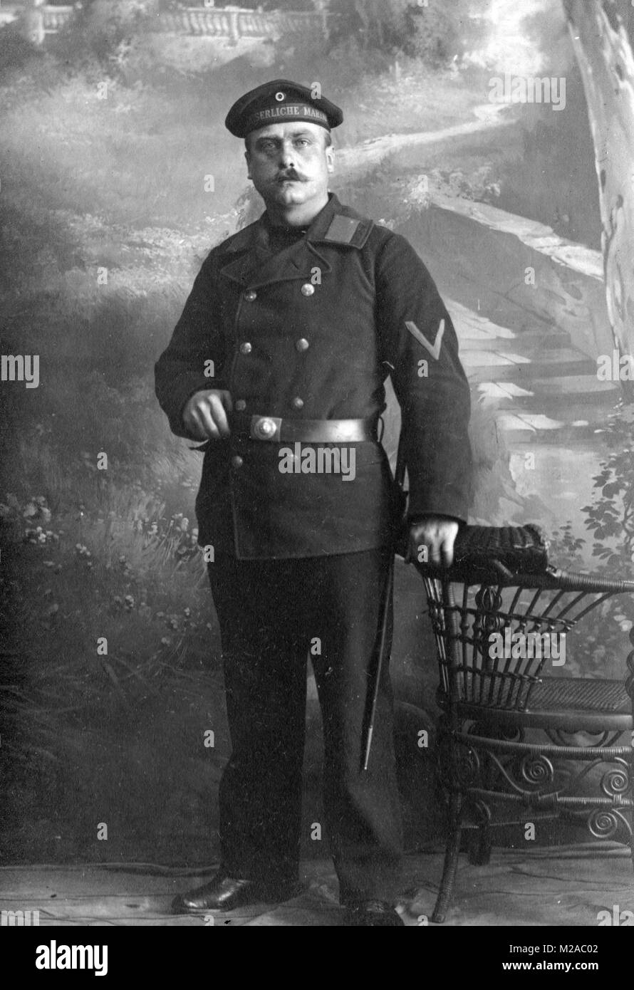 Grande Guerre marin allemand WW1 Banque D'Images