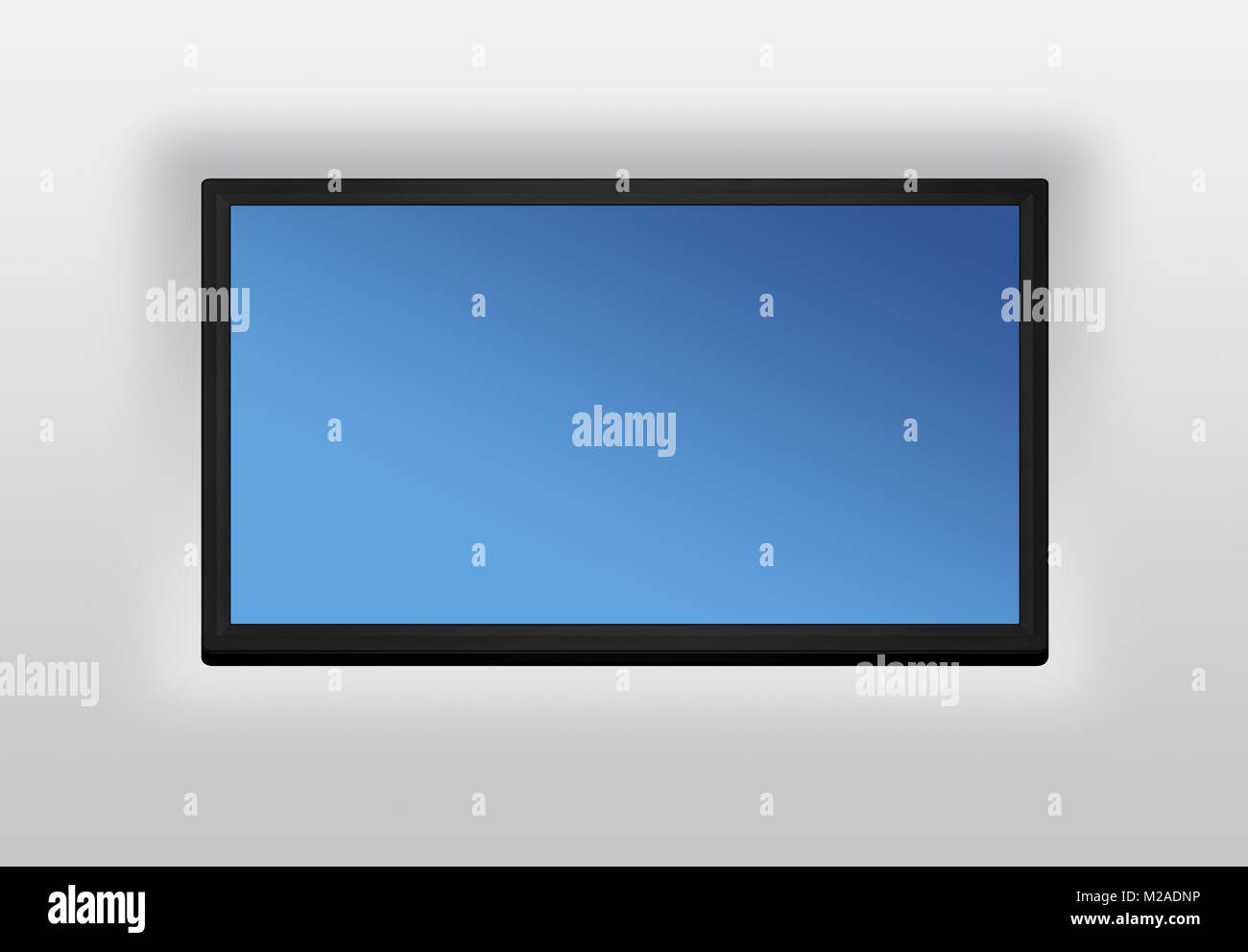 Tv écran LCD ou LED accroché au mur arrière-plan Photo Stock - Alamy