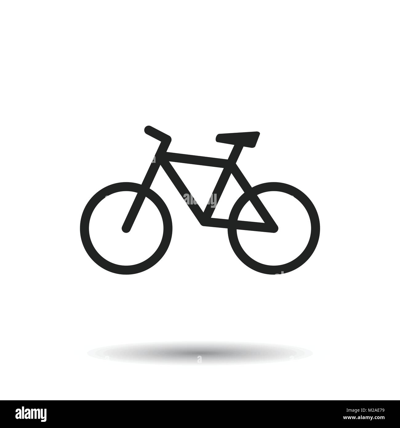 L'icône de vélo sur fond blanc. Location vector illustration style de  télévision. Les icônes de design, site web Image Vectorielle Stock - Alamy