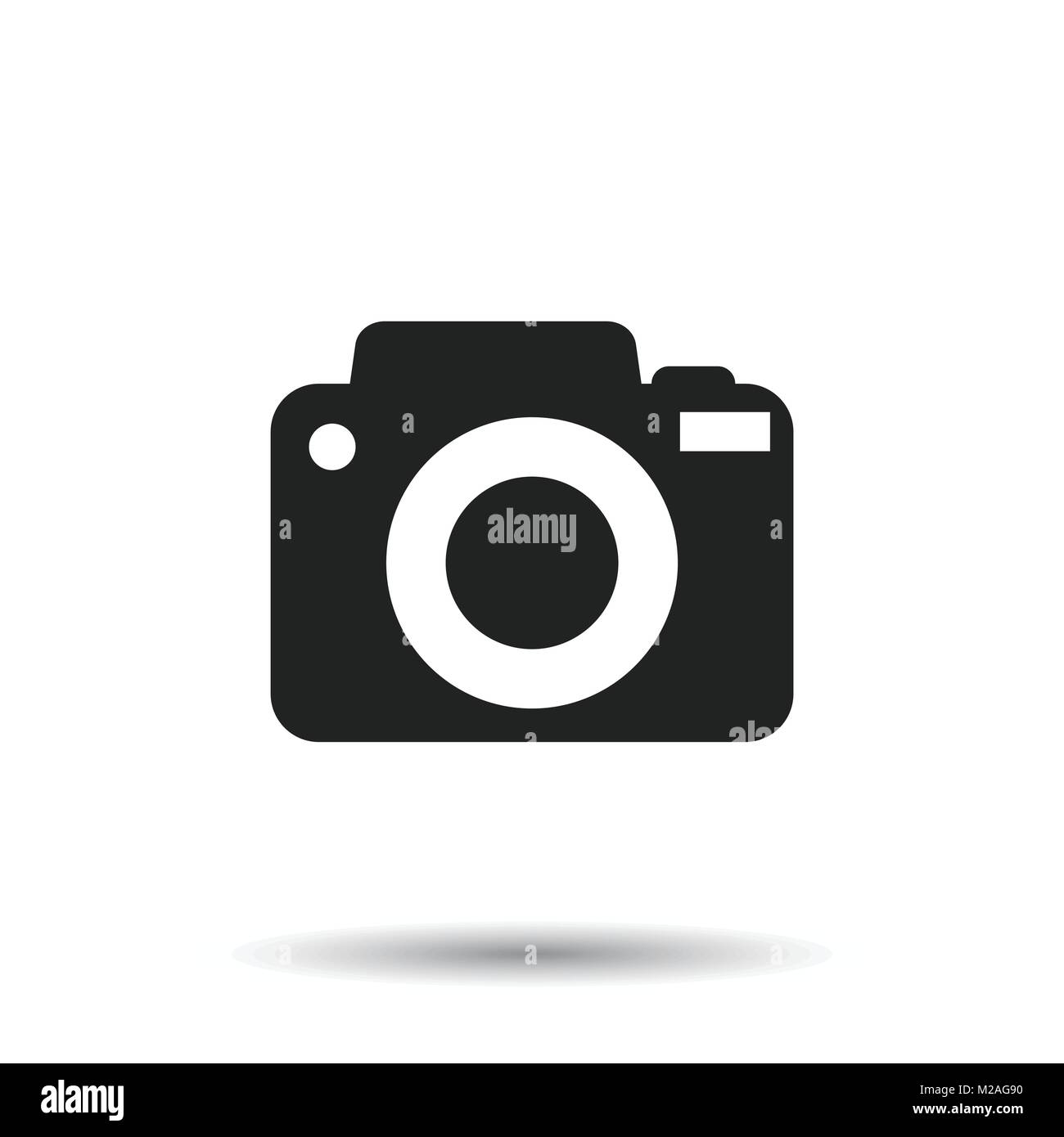 Icône Appareil photo sur fond isolé. Télévision vector illustration. Illustration de Vecteur