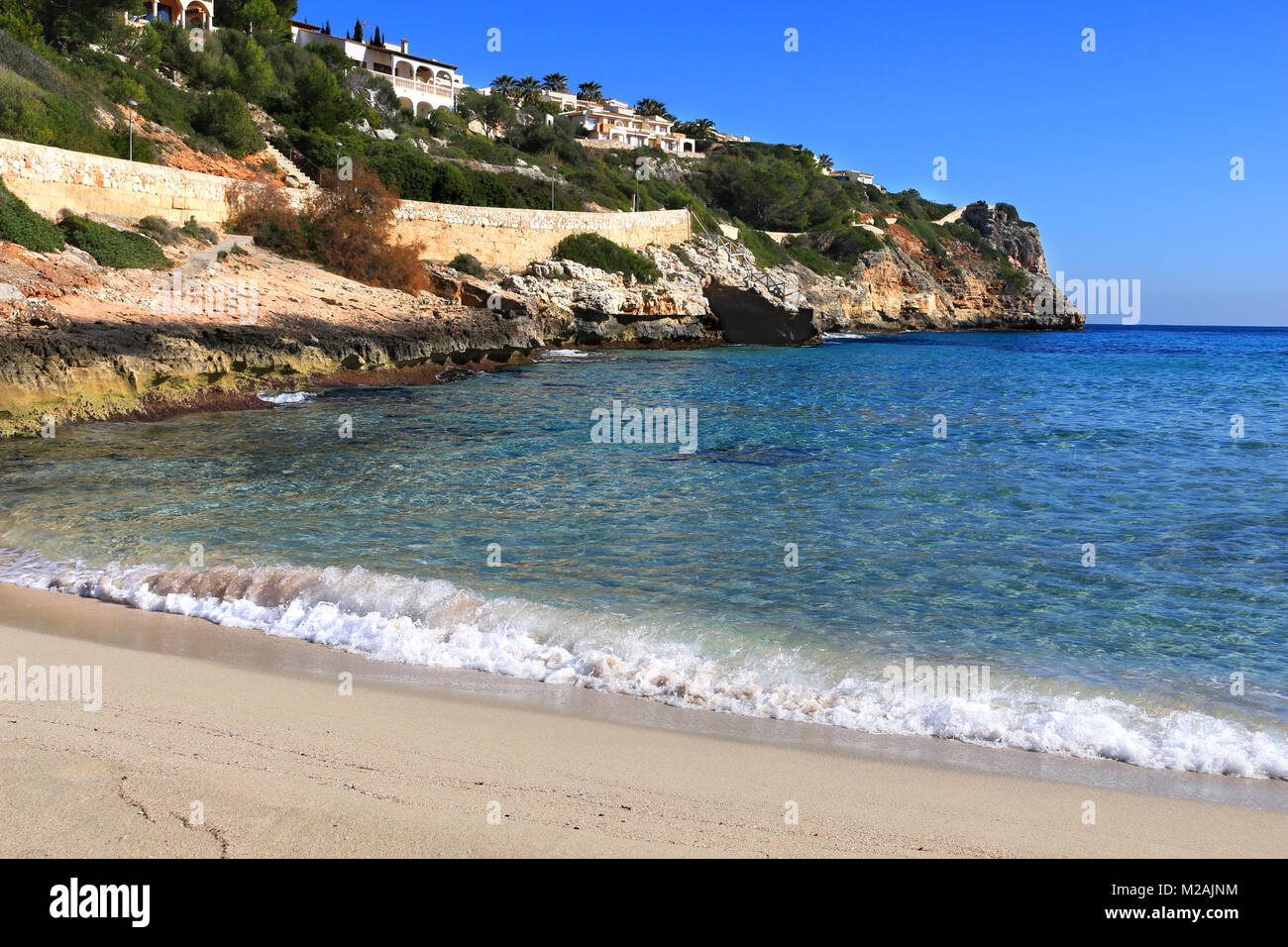 Mallorca, Cala Romantica Banque D'Images