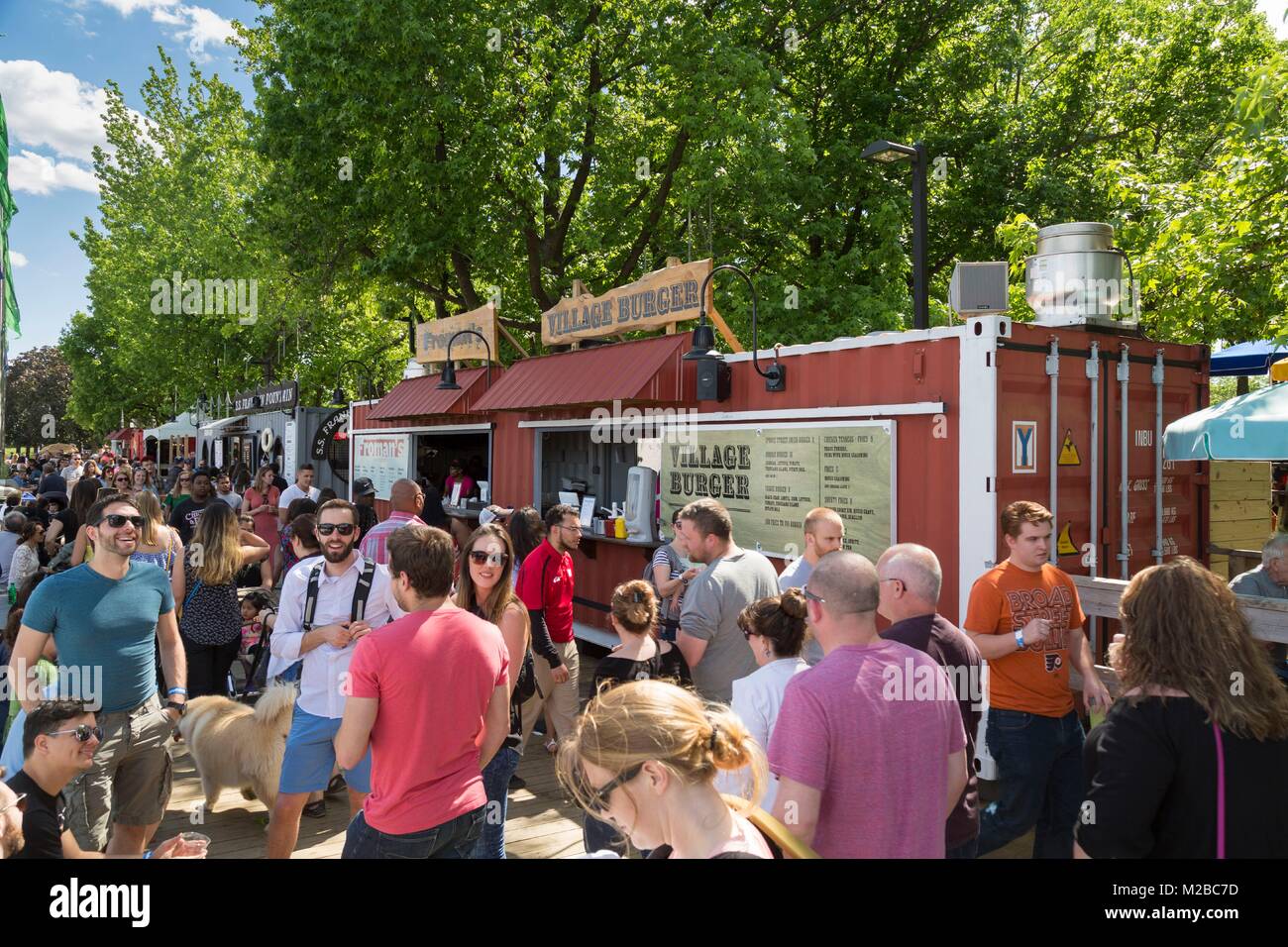 Epicéa Harbor Park,un pop-up d'été,Parc Philadelphia Banque D'Images