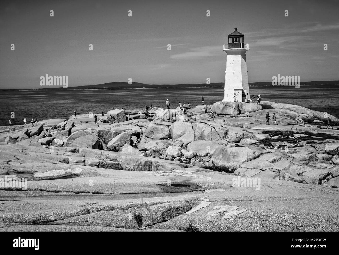 Village de pêcheurs de Peggy's Cove, en Nouvelle-Écosse, Canada, sur la côte est, dans la province de l'Atlantique. Banque D'Images