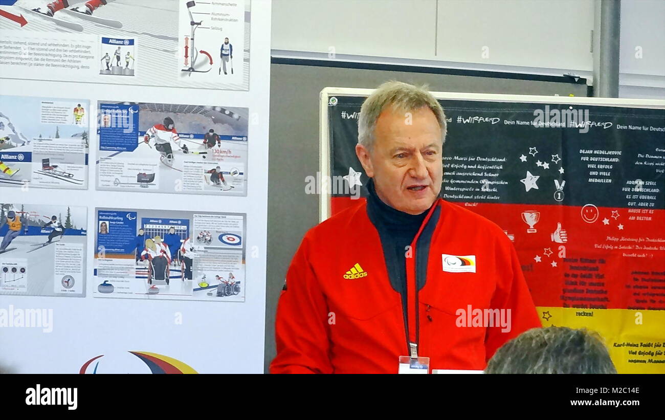 Friedhelm Julius BEUCHER Präsident Deutscher Behindertensportverband Sotschi, aux Jeux paralympiques 2014 / 2014 Jeux paralympiques d'hiver de Sotchi Banque D'Images
