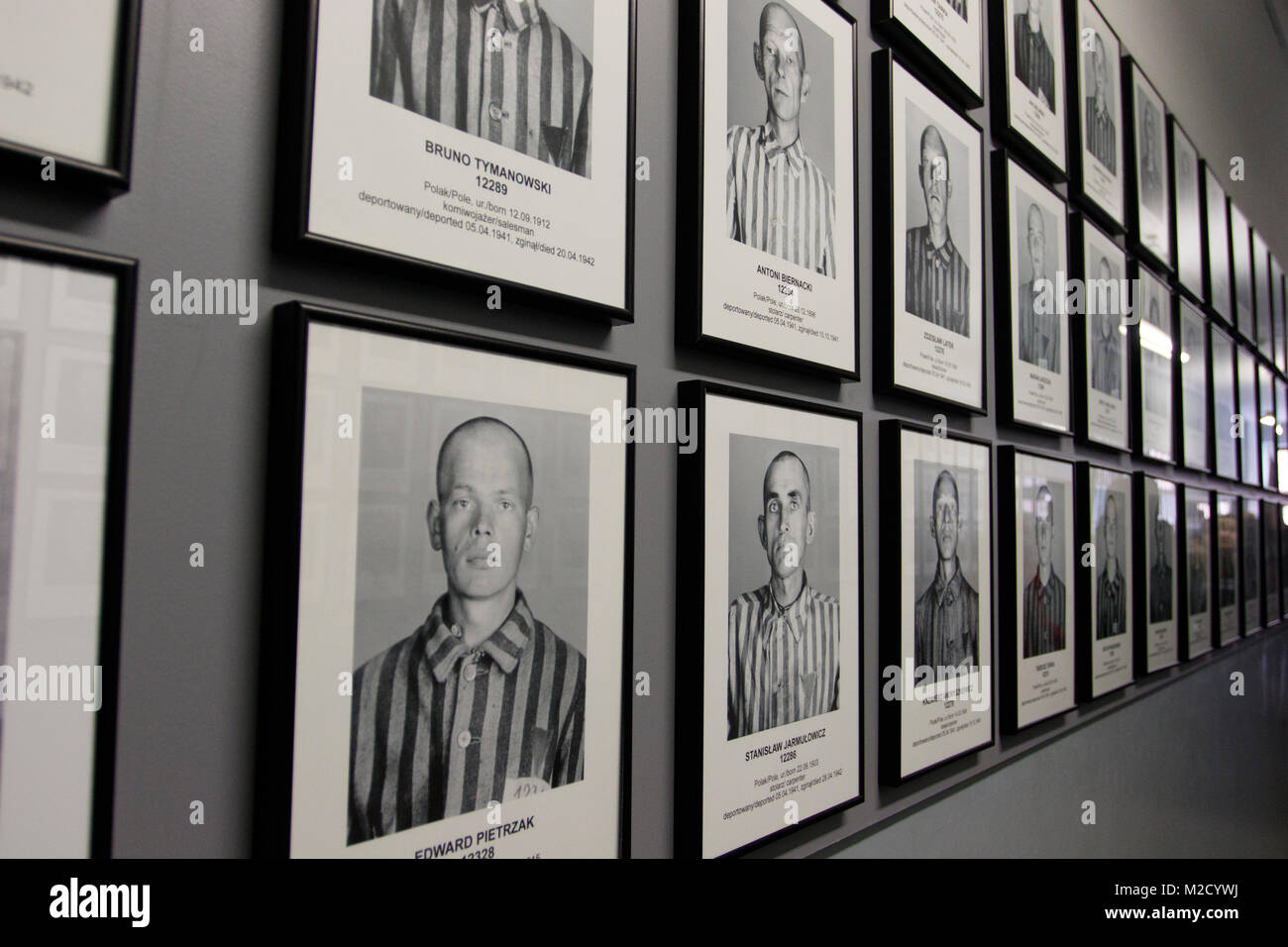 Auschwitz, Malopolskie / Pologne - 04 févr. 2018 : Auschwitz Birkenau, camp de concentration et d'extermination nazis. Banque D'Images