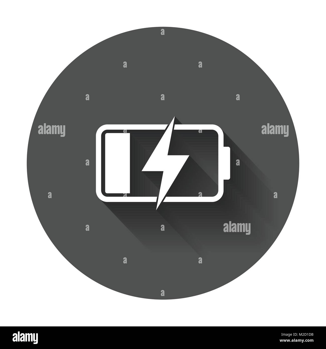 Indicateur de niveau de charge batterie. Avec l'ombre portée de l'illustration vectorielle. Illustration de Vecteur