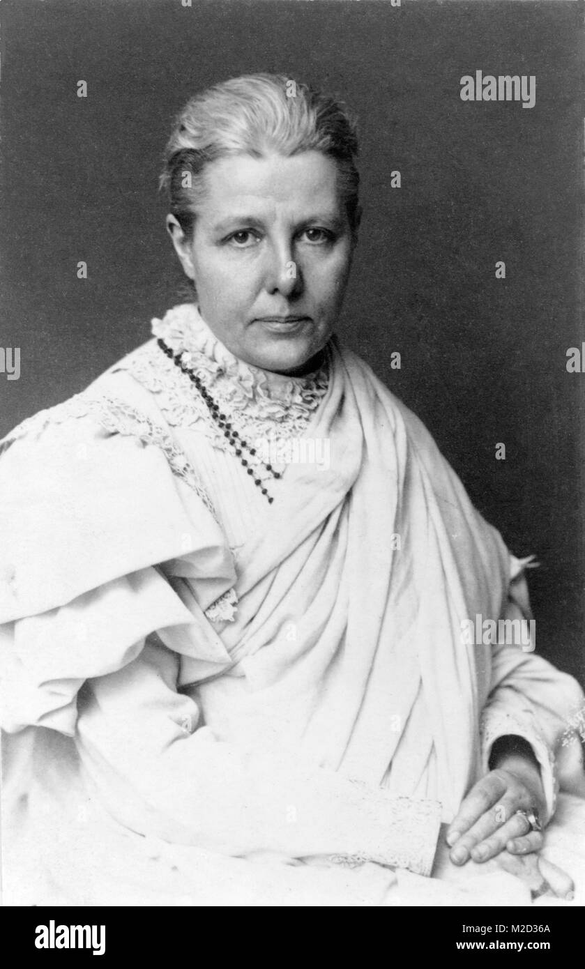 Annie Besant, (1847 - 1933) était un socialiste britannique, militante des droits de la femme, écrivain et défenseur de l'irlandais et de l'autonomie des Indiens de la règle Banque D'Images