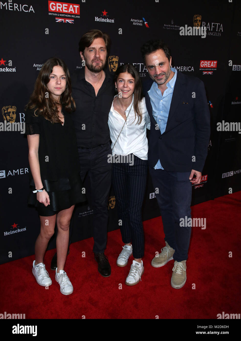 Assister à des célébrités de Los Angeles BAFTA Tea Party 2018 à la saison Quatre Los Angeles at Beverly Hills. Avec : où : Los Angeles, California, United States Quand : 06 Jan 2018 Crédit : Brian à/WENN.com Banque D'Images