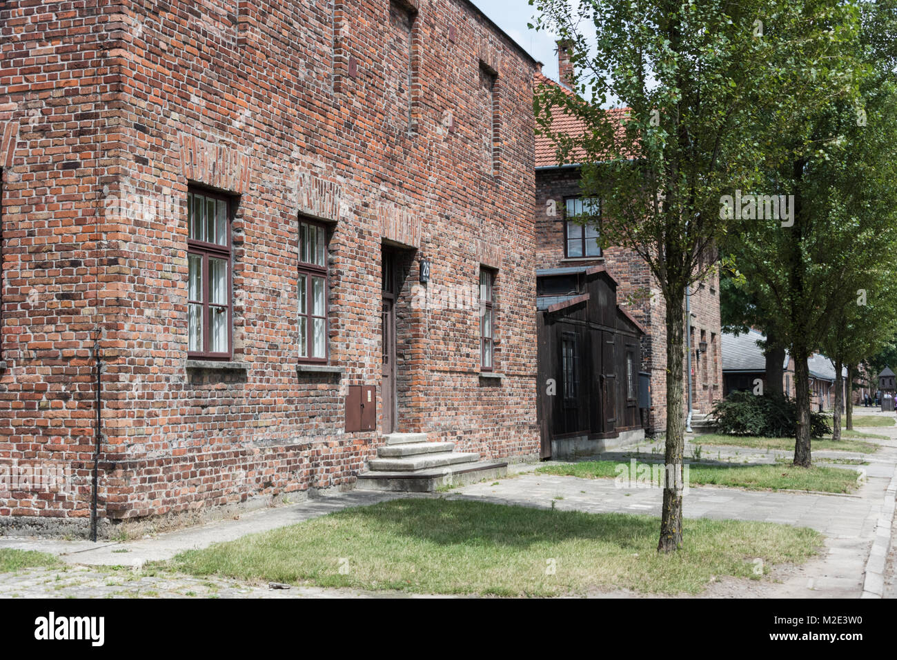 Camp de concentration nazi d'Auschwitz, Pologne Banque D'Images