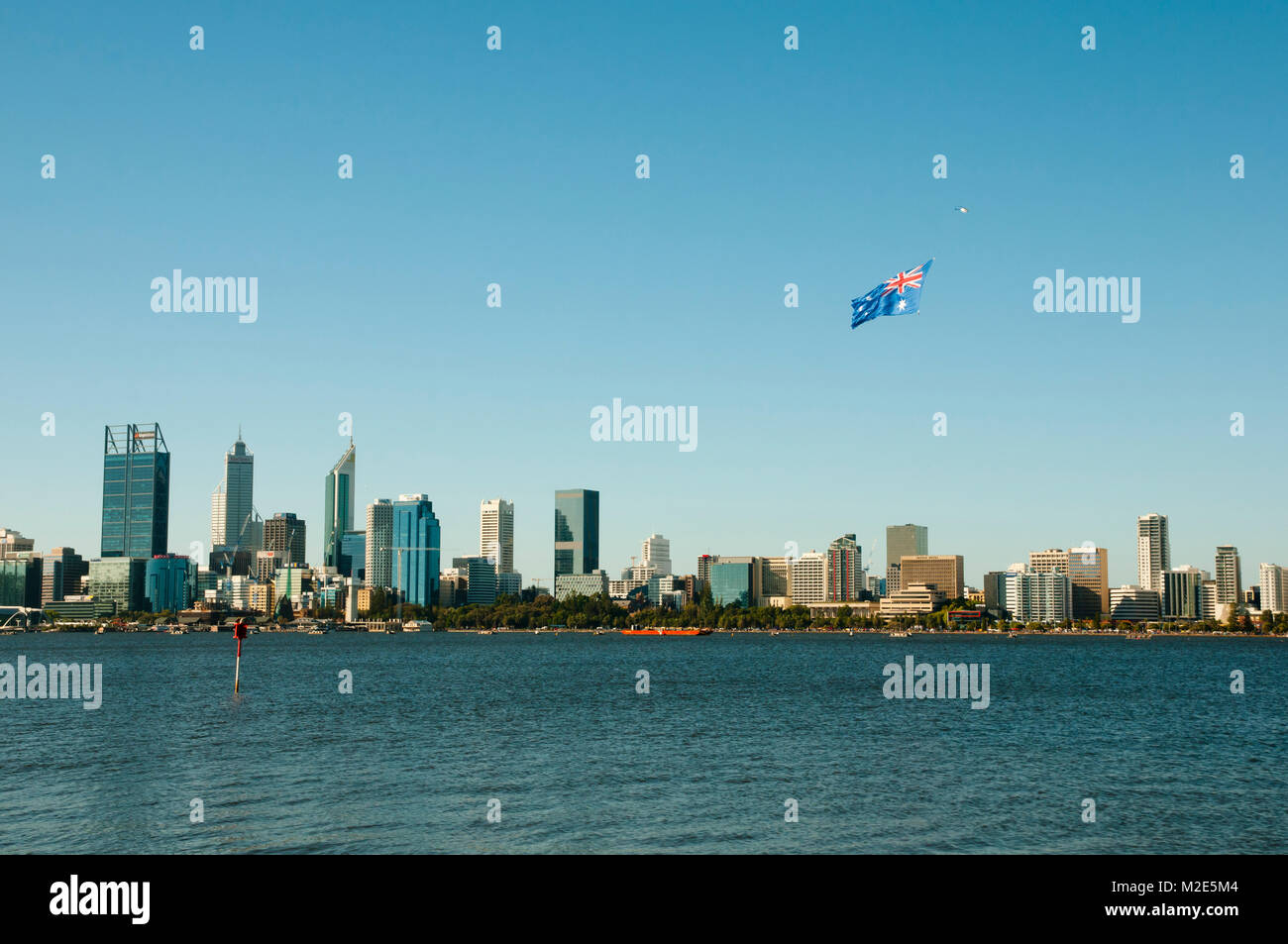 PERTH, AUSTRALIE - janvier 26, 2018 : Ville de Perth pendant la journée nationale de l'Australie Banque D'Images