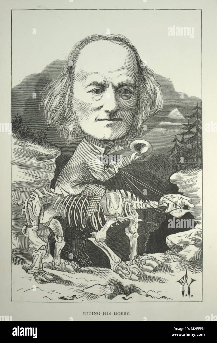 Caricature du professeur Owen Banque D'Images