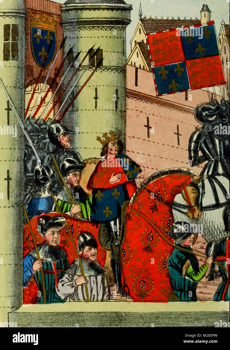 Le roi Richard II, fixant sur son invasion de l'Irlande Banque D'Images