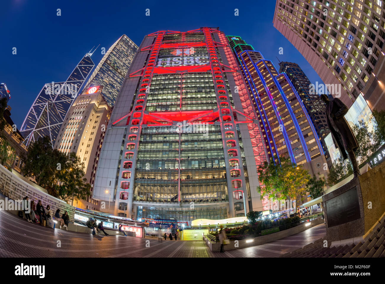 Quartier Financier Central, Hong Kong, Chine. Banque D'Images