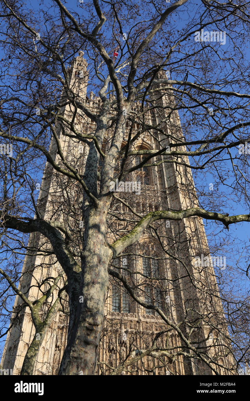 London uk 6e Feb 2018 St Stephens tour abrite le Parlement de Londres Uk crédit photo SANDRA ROWSE/Alamy Live News Banque D'Images