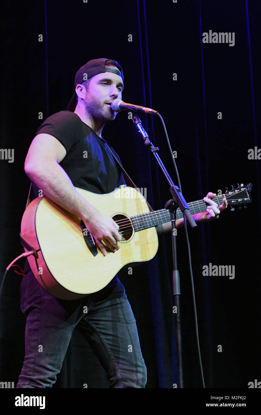 Nashville, Tennessee, USA. 7 Février, 2018. 07 février 2018 - Nashville, Tennessee - Tyler riche. CRS 2018 Jour 3 grosse Machine Label Group Performance tenue à l'hôtel Omni. Crédit photo : Dara-Michelle Farr/AdMedia Crédit : Dara-Michelle Farr/AdMedia/ZUMA/Alamy Fil Live News Banque D'Images