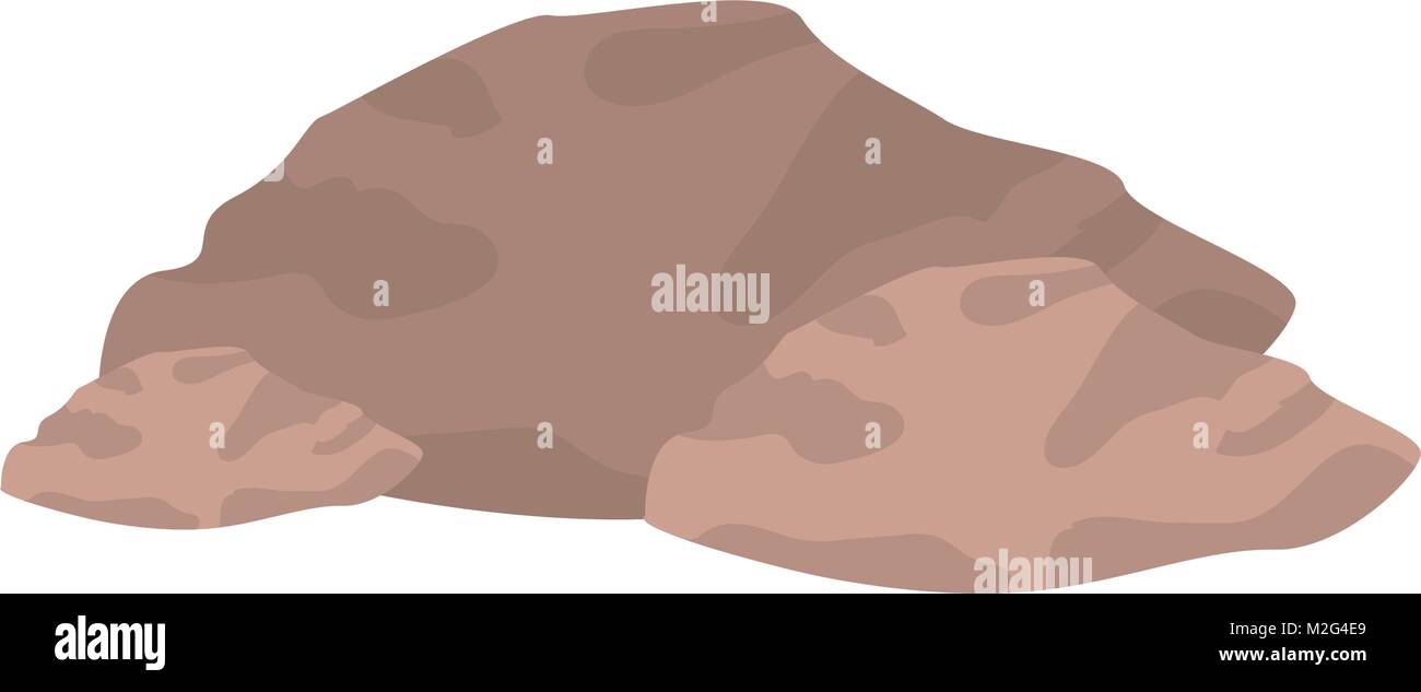 Rock en silhouette colorés sur fond blanc Illustration de Vecteur