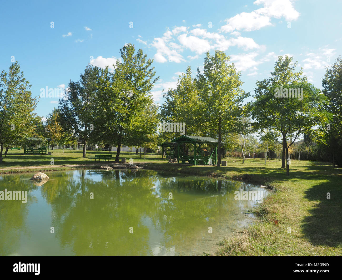 Lake Kerkini, Grèce Banque D'Images
