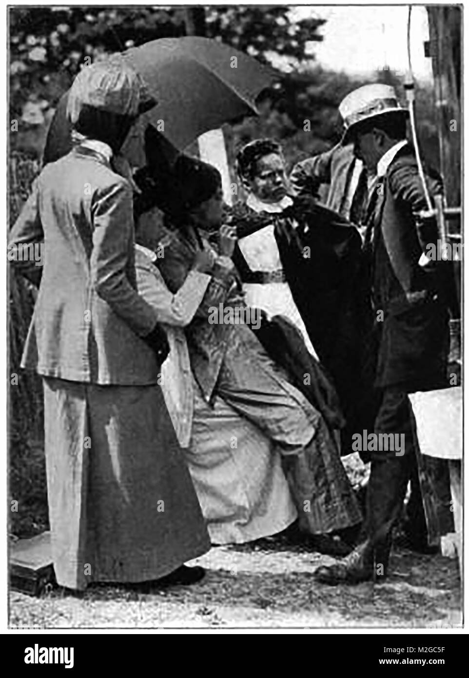 Les suffragettes - Emmeline Pankhurst est arrêté à nouveau le 26 mai 1913 à Woking Banque D'Images
