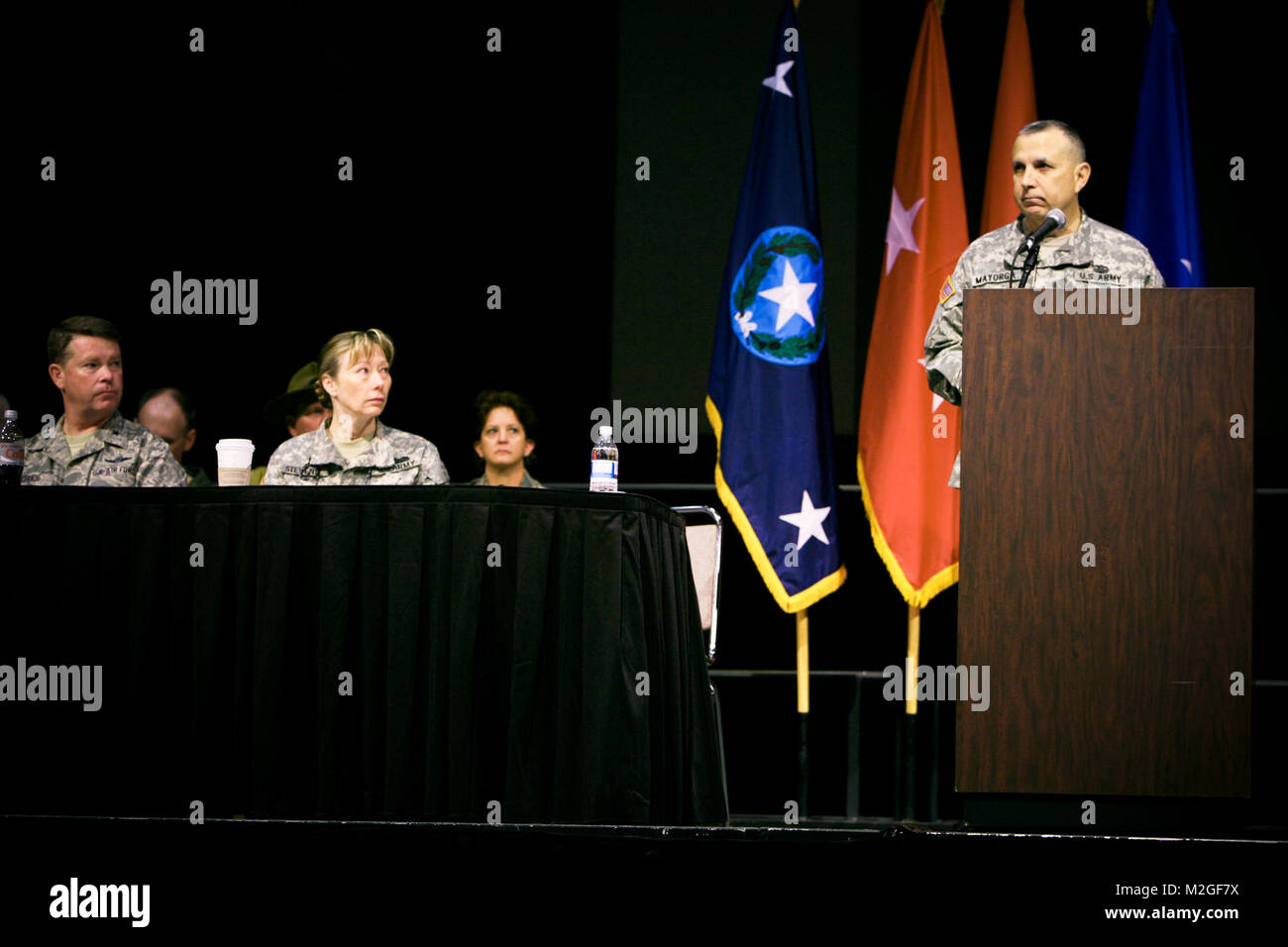 Pour l'inscription au Texas le plan stratégique de l'adjudant général au rôle NGAT/conférence commune sur Mars 27, 2010 à Austin, Texas (États-Unis Photo de la Garde nationale aérienne Sergent Eric Wilson) 100327-F-2973W-006.jpg par Texas Département militaire Banque D'Images