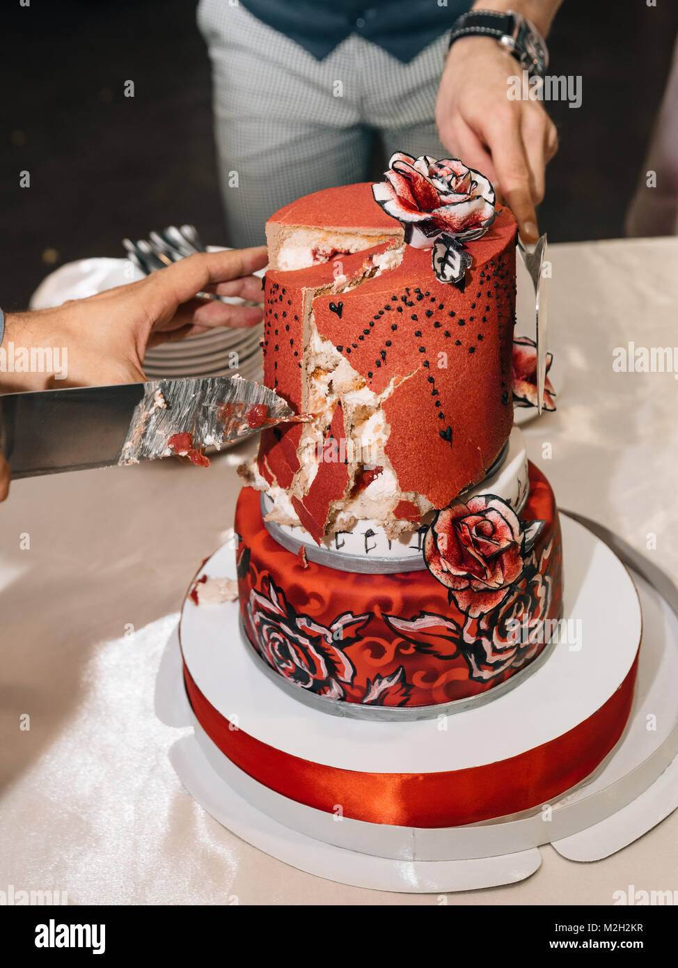 Biker Wedding Cake Banque D Image Et Photos Alamy
