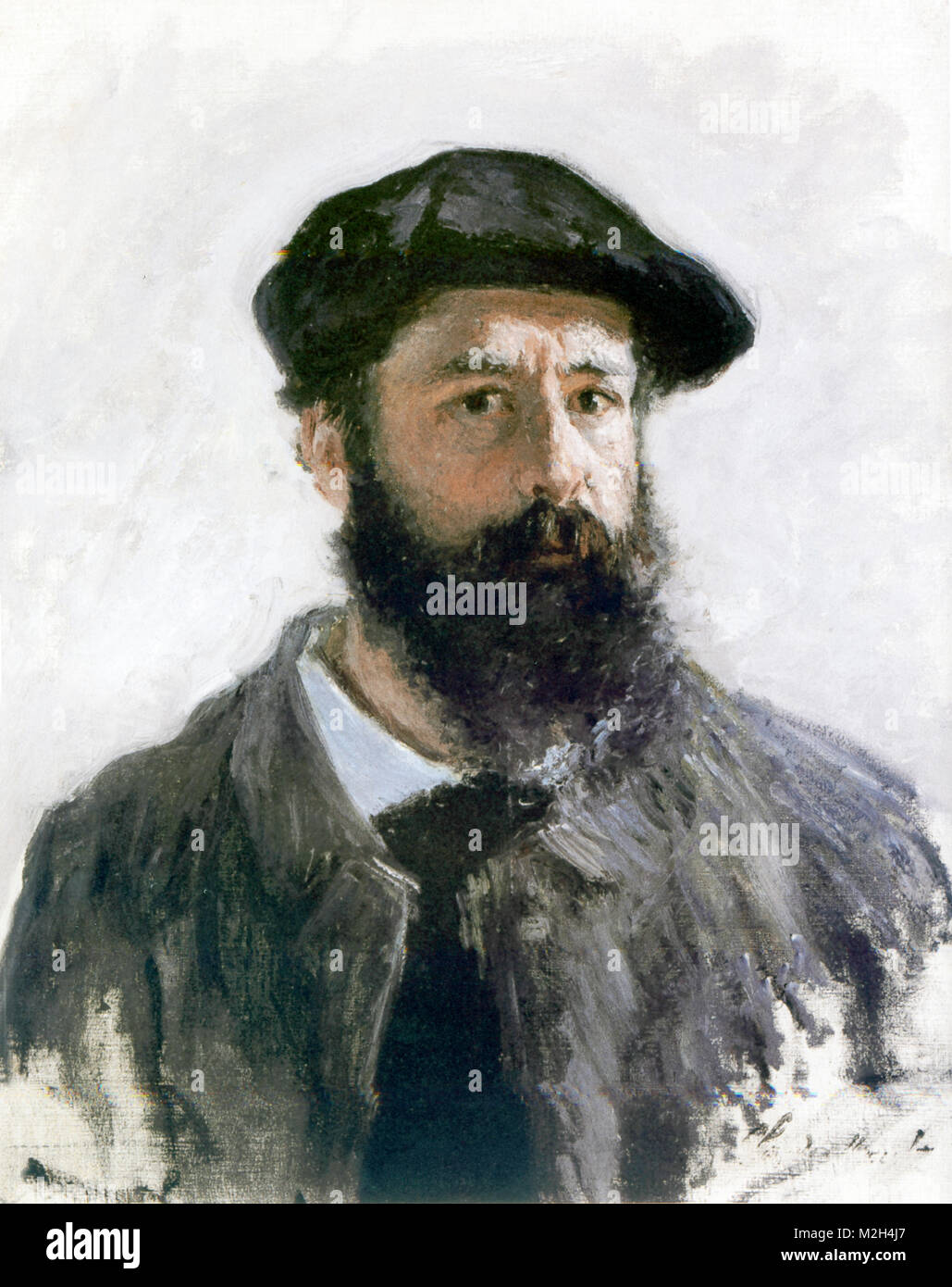 CLAUDE MONET (1906-1957) peintre français. Self Portrait 1886. Banque D'Images