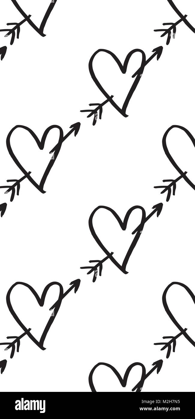 Valentines Day. Coeur rouge Illustration de Vecteur