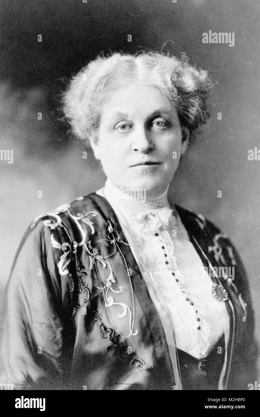 Carrie Chapman Catt (1859 - 1947) American Women's Suffrage leader qui fait campagne pour le 19e amendement de la Constitution des États-Unis, qui a donné aux États-Unis le droit de vote aux femmes en 1920 Banque D'Images