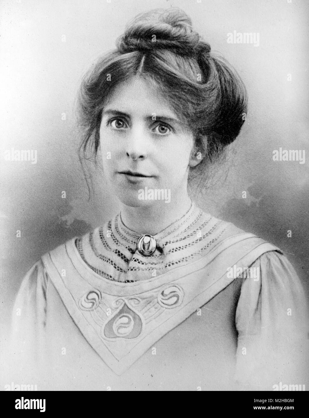 Annie Kenney (1879 - 1953) de la classe ouvrière anglaise qui est devenu des suffragettes une figure de premier plan de l'Union sociale et politique Banque D'Images