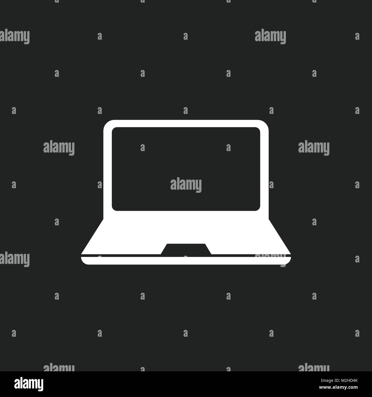 Vector illustration d'ordinateur portable. L'icône Ordinateur Portable télévision. Symbole pc. Illustration de Vecteur