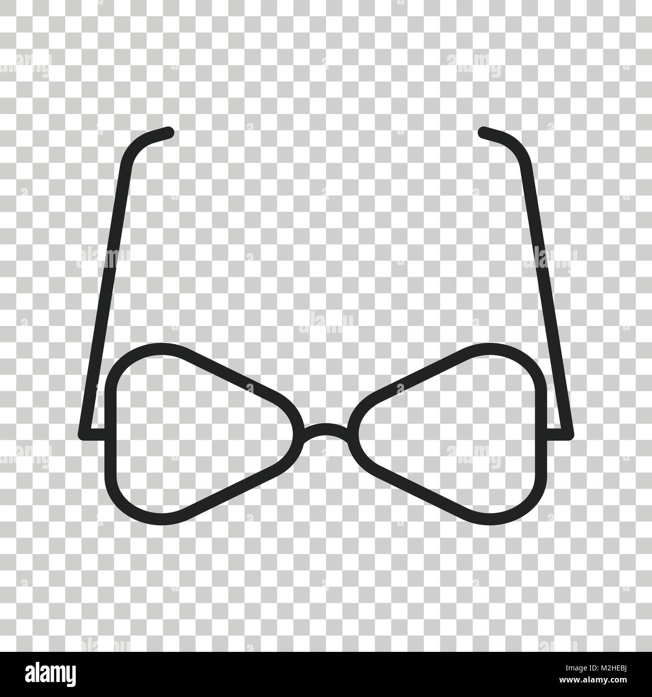 Sunglasse icône vecteur. Télévision lunettes illustration. Illustration de Vecteur