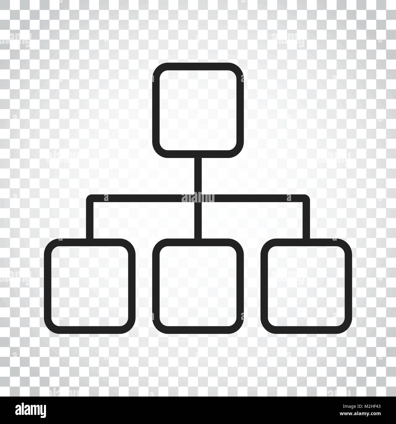 Plat simple structure icône. Vector illustration sur fond blanc. Concept d'entreprise simple pictogramme. Illustration de Vecteur