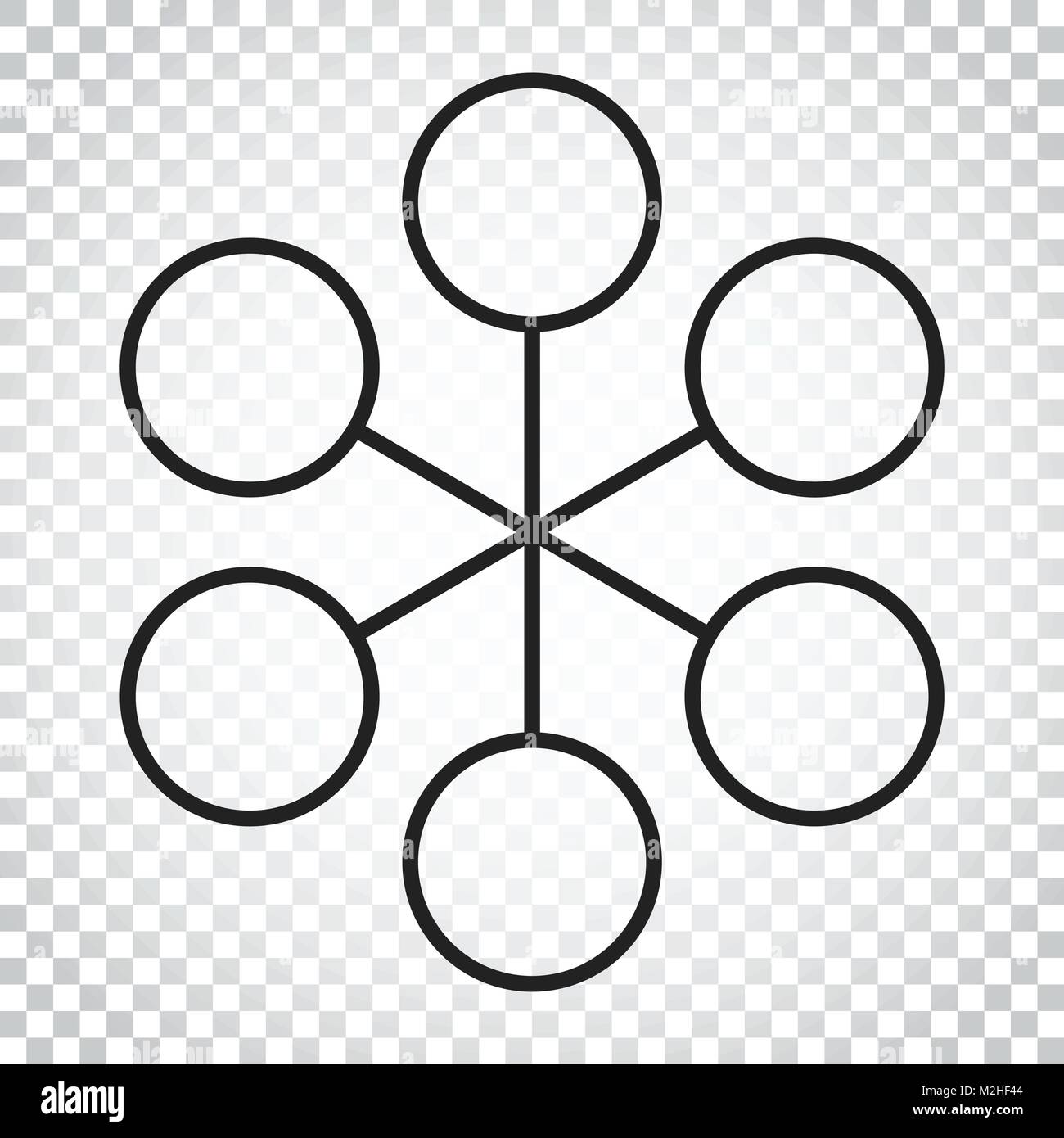 Plat simple structure icône. Vector illustration sur fond blanc. Concept d'entreprise simple pictogramme. Illustration de Vecteur