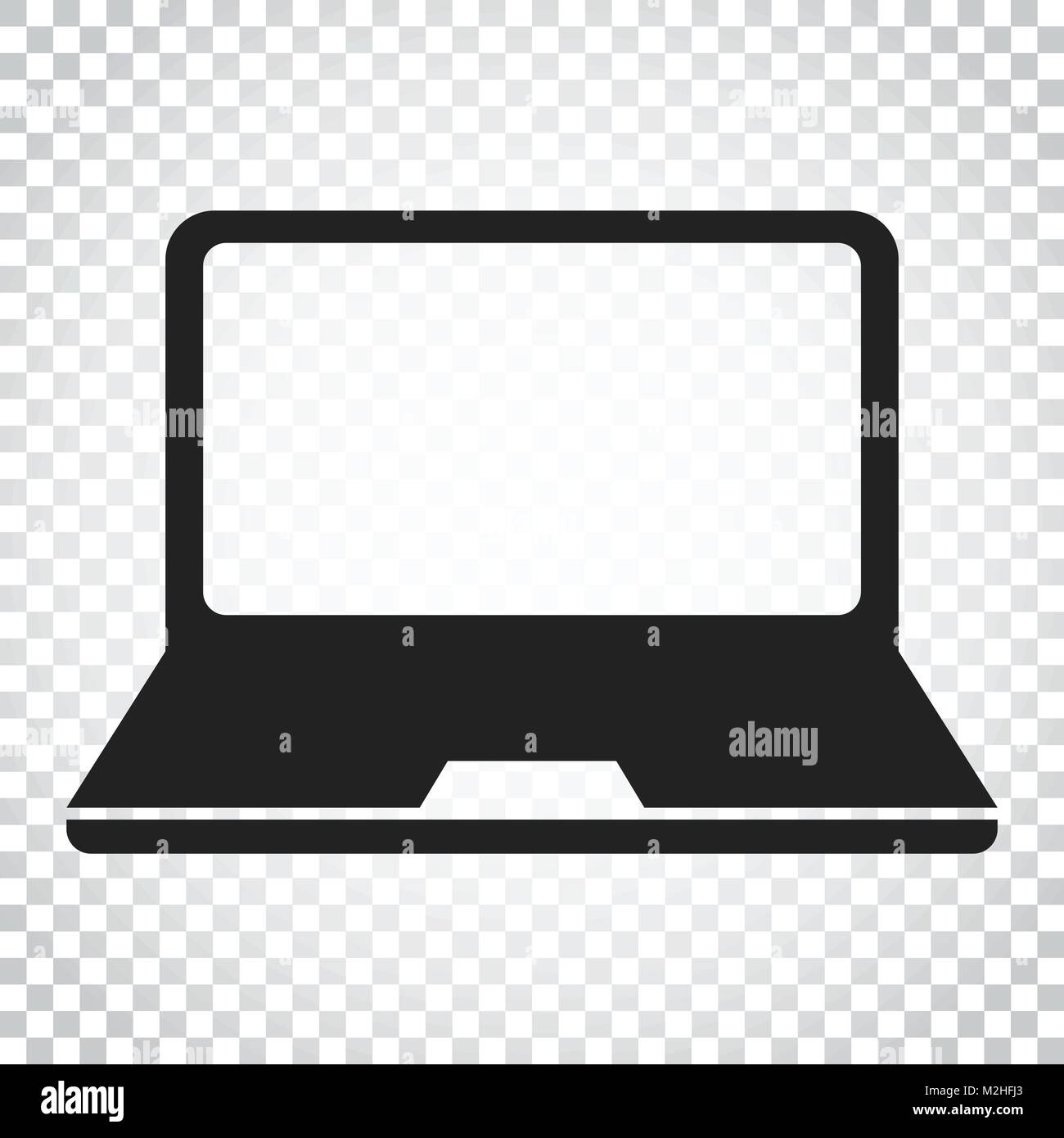 Vector illustration d'ordinateur portable. L'icône Ordinateur Portable télévision. Symbole pc. Concept d'affaires simples sur fond isolé pictogramme. Illustration de Vecteur