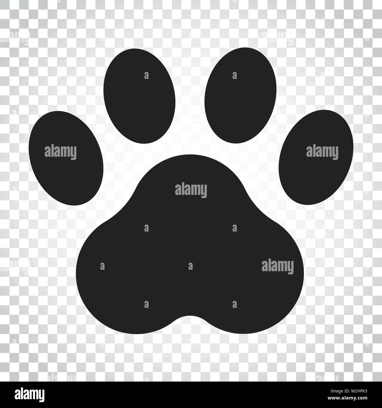 Paw Print Vector Icône Chien Ou Chat Empreinte Illustration