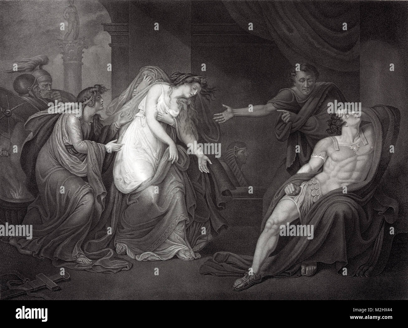 Antoine et Cléopâtre, 1er siècle avant J.-C. Banque D'Images