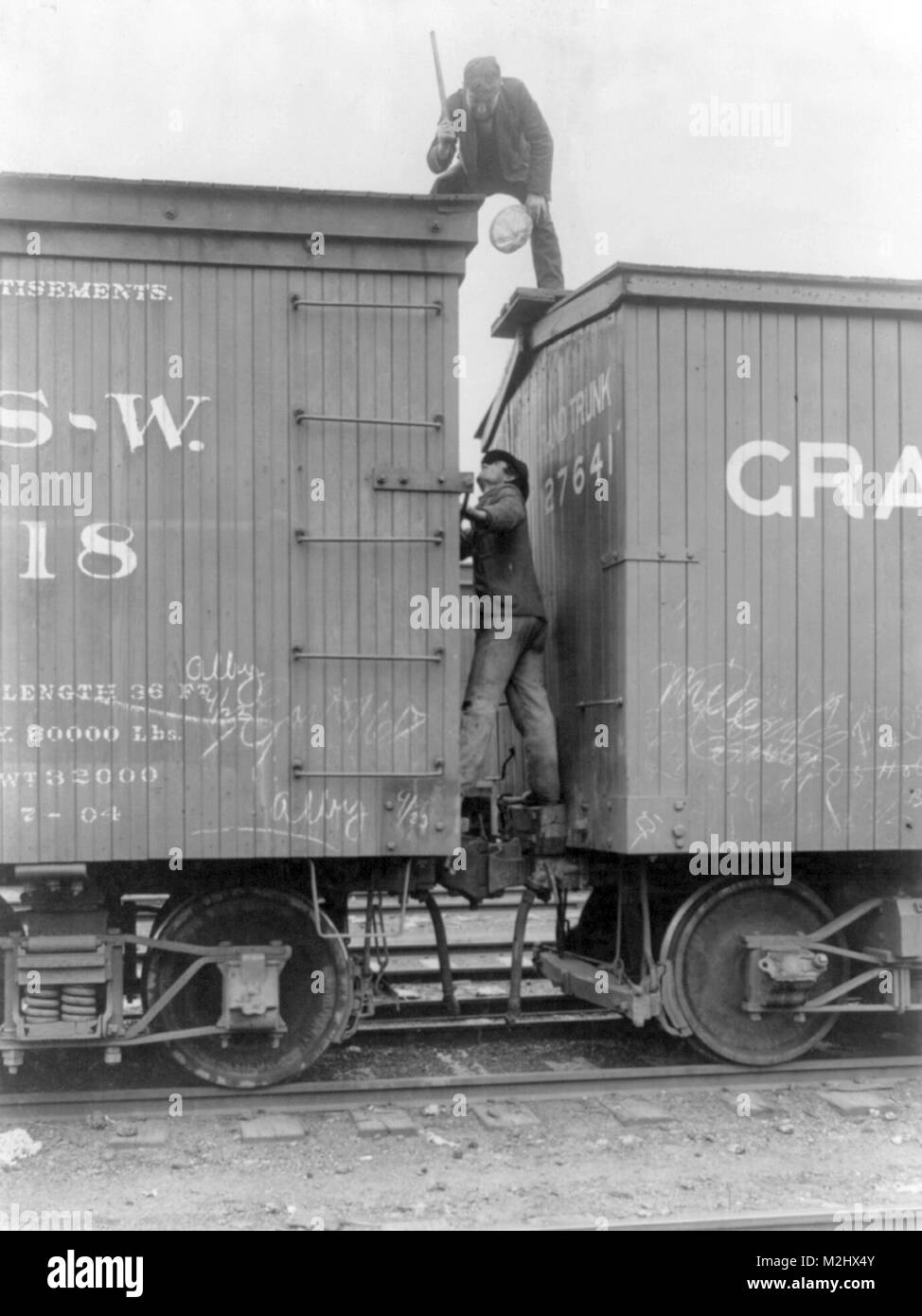 La lutte contre les vagabonds, 20e siècle Banque D'Images