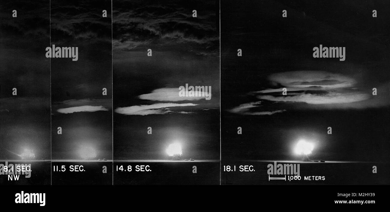 Essai Trinity, 8,1 - 18,1 secondes Banque D'Images