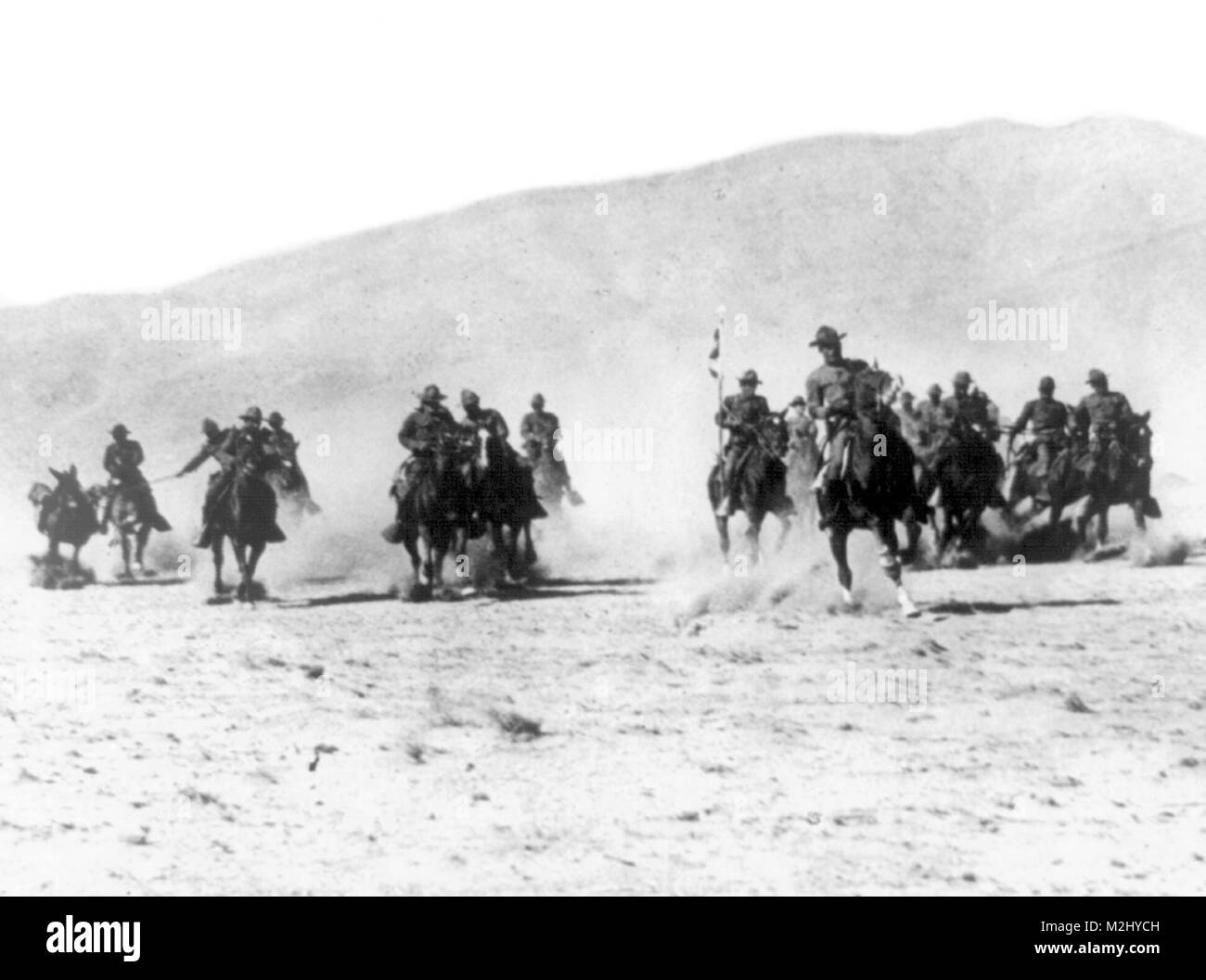 Expédition contre Pancho Villa, 8e de cavalerie des armes à feu, 1916 Banque D'Images