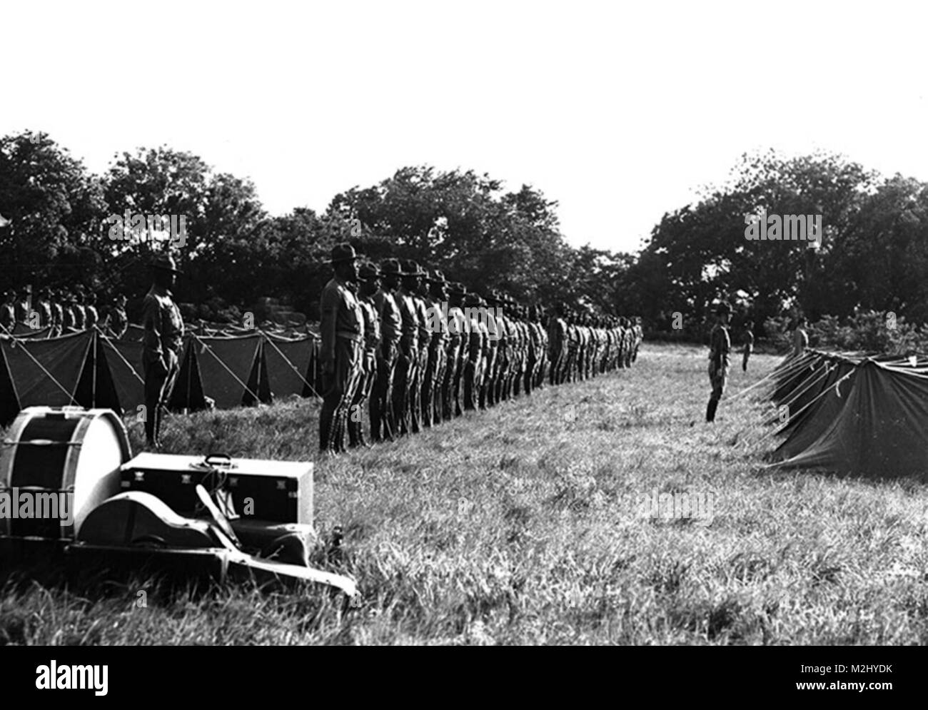 Des soldats Buffalo, 9e régiment de cavalerie, 1941 Banque D'Images